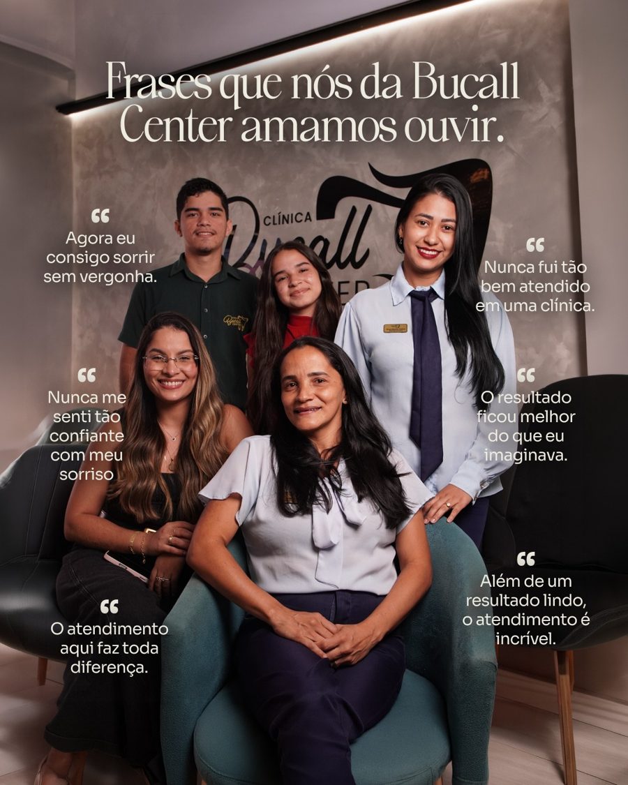 Post da Clínica Bucall Center criado pela UAU